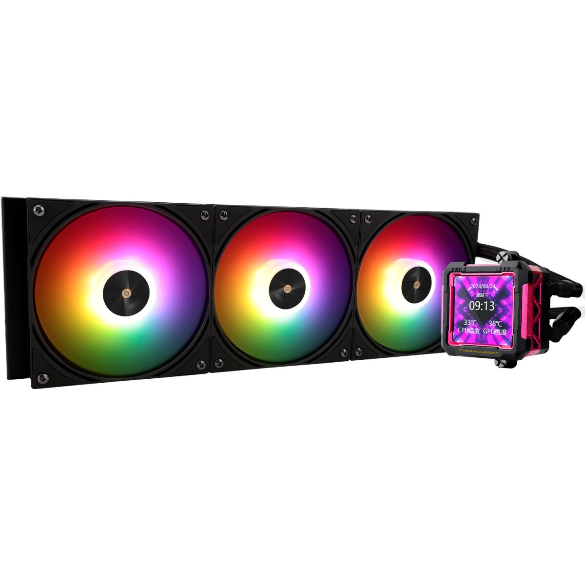 Система жидкостного охлаждения Thermalright Frozen Vision 360 V2 (360mm, LED, Black, ARGB/ Fans: 3x1