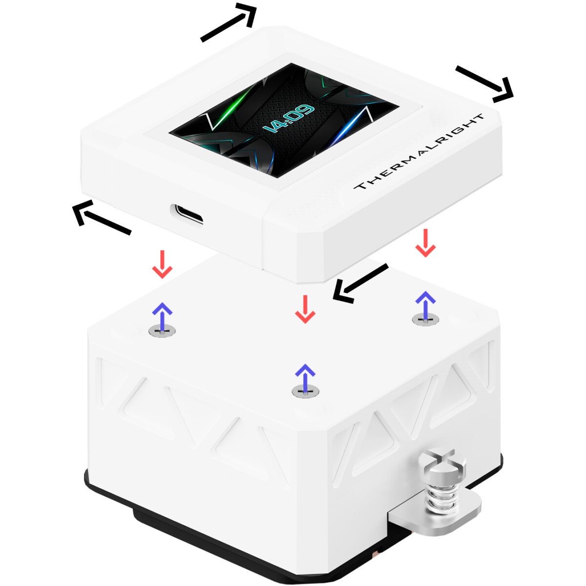 Водяное охлаждение для процессора Thermalright Frozen Warframe SE 360 ARGB V2 (360mm, LED temp., Whi