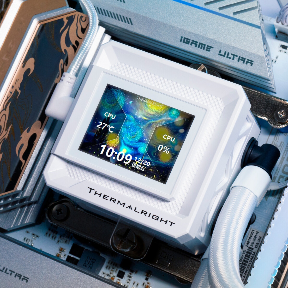 Водяное охлаждение для процессора Thermalright Frozen Warframe SE 360 ARGB V2 (360mm, LED temp., Whi