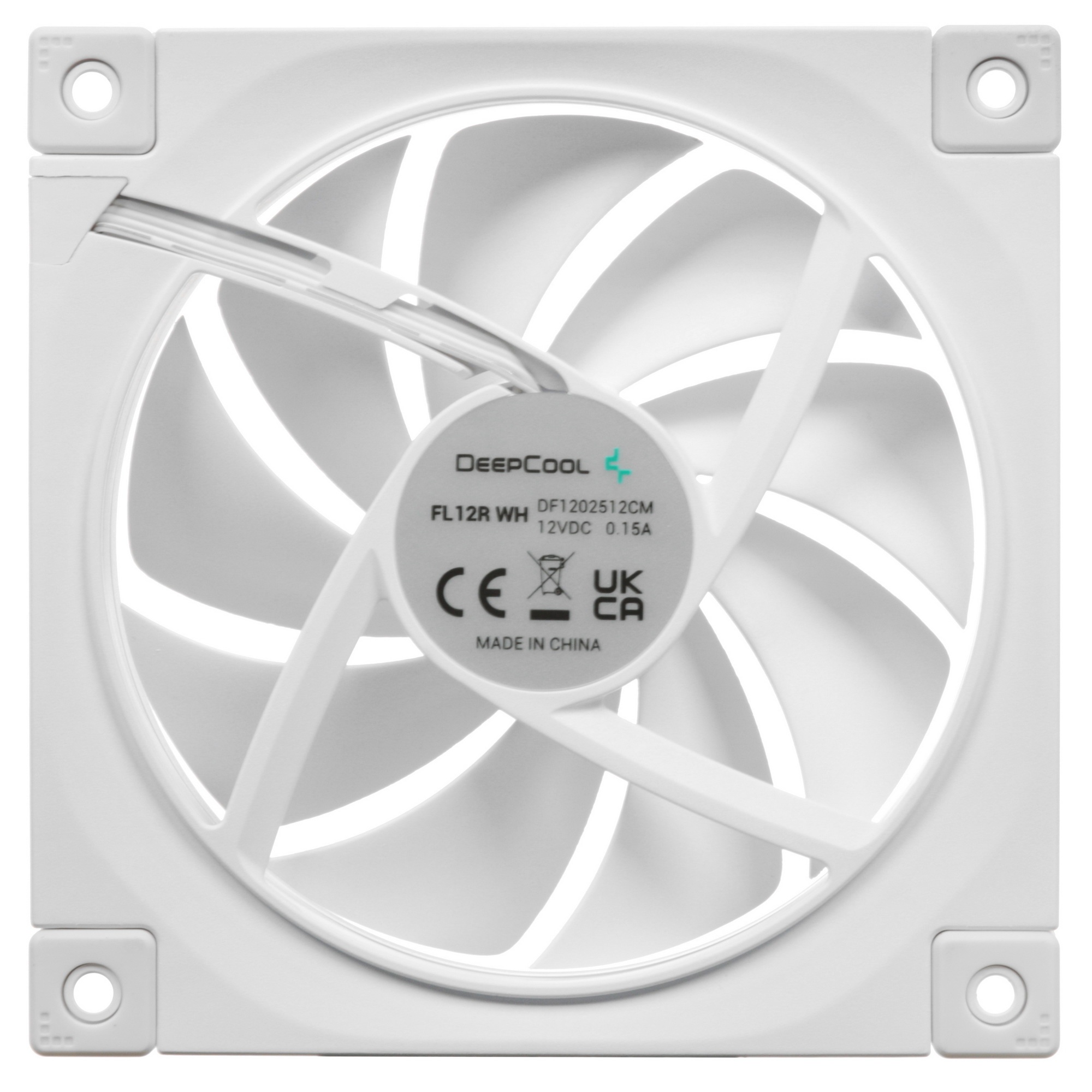 Вентилятор для корпуса Deepcool FL12R Wh Reverse ARGB 120х120x25 белый 4-pin 33.9дБ (R-FL12R-WHAPN1-