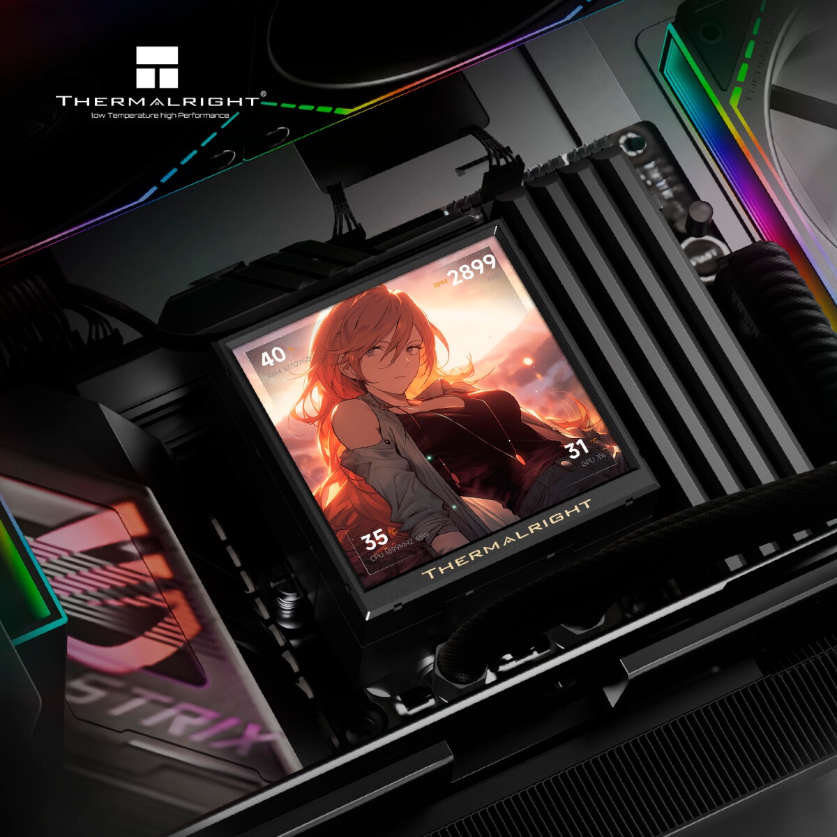 Жидкостная система охлаждения MSI MAG CORELIQUID A13 240 2x ARGB Fan, ARGB Block,