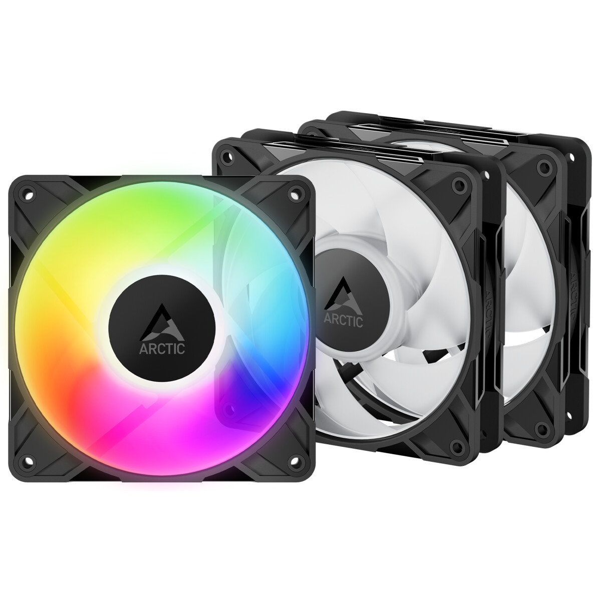 Вентилятор корпусной ARCTIC P12 Pro A-RGB (White) - 3 Pack- retail (ACFAN00326A)