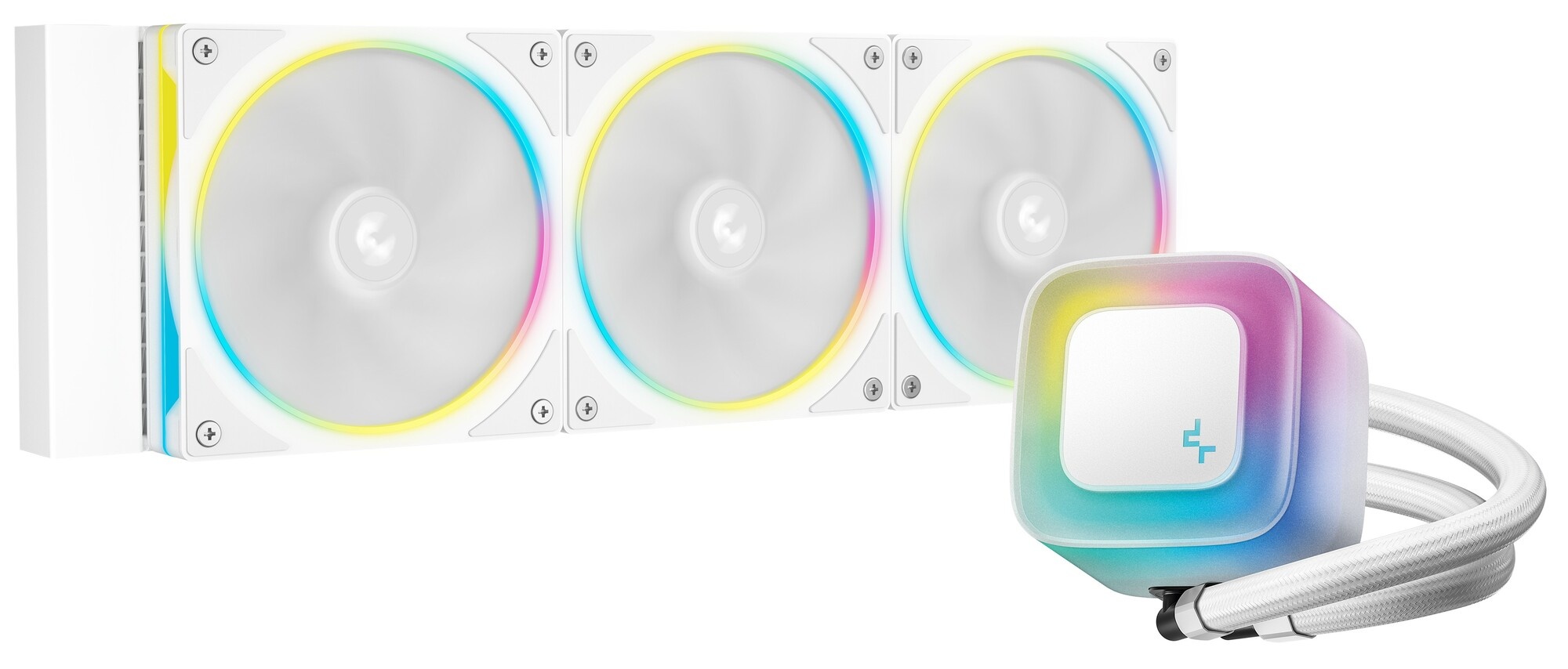 Система водяного охлаждения Deepcool LE360 PRO Wh ARGB Soc-AM5/AM4/1200/1700/1851 белый 4-pin 19-33d