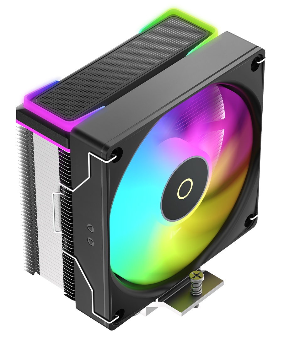 Кулер для процессора Ocypus Delta A40 SE BK ARGB, 120mm ARGB FAN, Top ARGB Panel, 4 HEAT PIPES, 4-PI