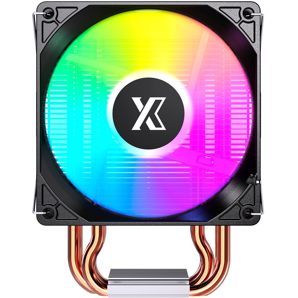 Кулер ExeGate Wizard EXX200-PWM.RGB (Al+Cu, 2 тепл.трубки, LGA775/1150/1151/1155/1156/1200/1700/1851