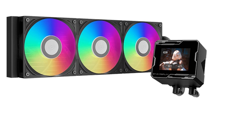 Система охлаждения/ Water Cooling System PCCooler GT360M ARGB Display BK (300W, 360mm, LED temp., Bl