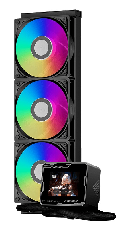 Система охлаждения/ Water Cooling System PCCooler GT360M ARGB Display BK (300W, 360mm, LED temp., Bl