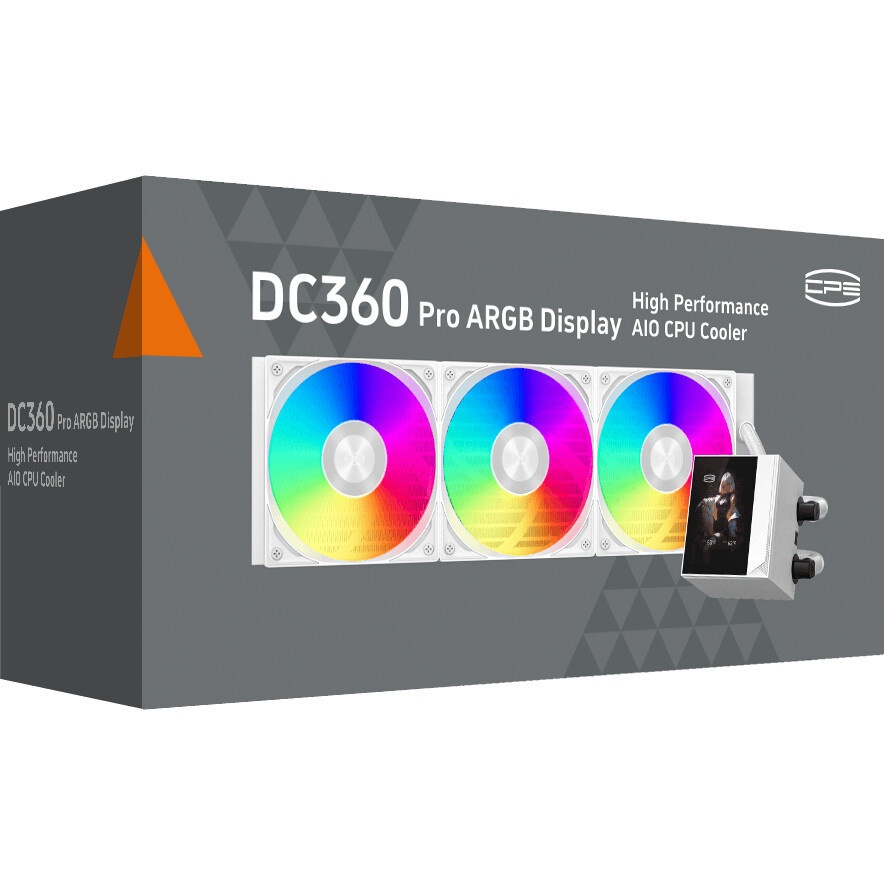 Система охлаждения/ Water Cooling System PCCooler DE360 Pro WH (300W, 360mm, White, ARGB Pump, Fans: