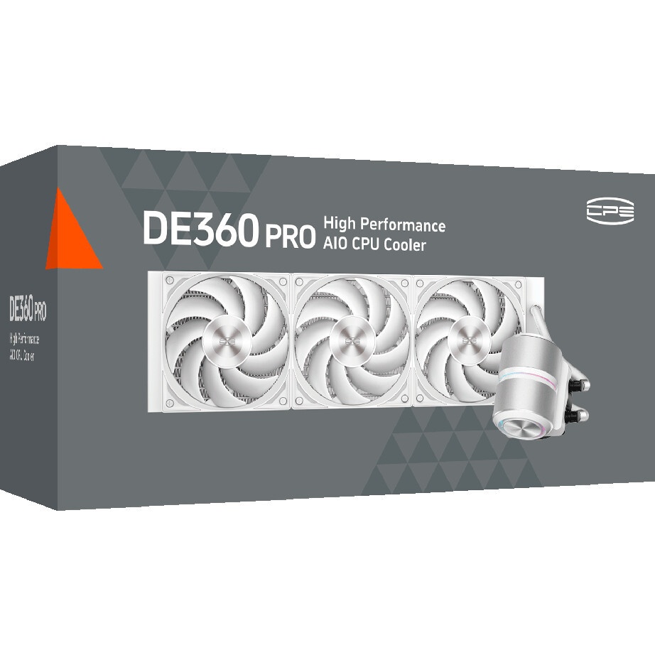 Система охлаждения/ Water Cooling System PCCooler DE360 Pro WH (300W, 360mm, White, ARGB Pump, Fans: