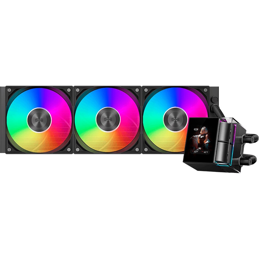 Система охлаждения/ Water Cooling System PCCooler DE360 Pro WH (300W, 360mm, White, ARGB Pump, Fans: