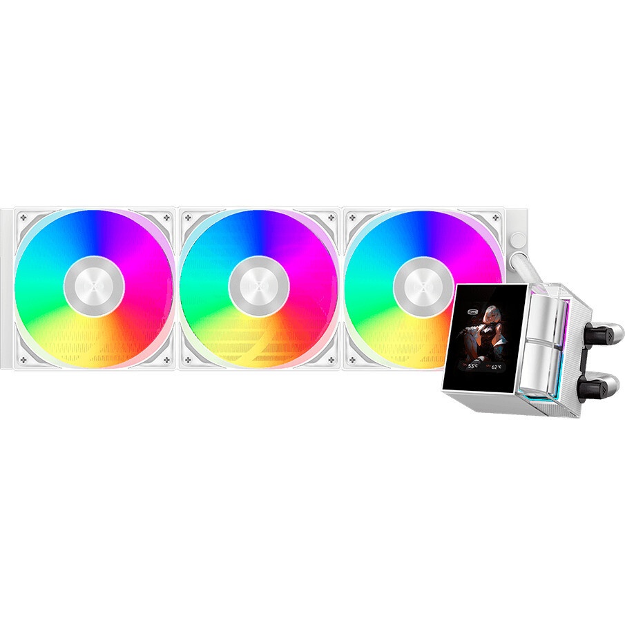 Система охлаждения/ Water Cooling System PCCooler DE360 Pro WH (300W, 360mm, White, ARGB Pump, Fans:
