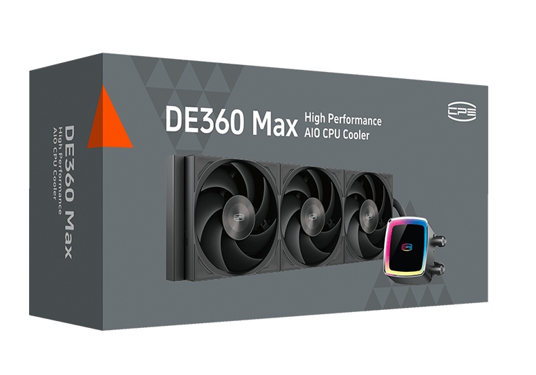 Система охлаждения/ Water Cooling System PCCooler DE360 MAX BK (300W, 360mm, Black, ARGB Pump, Fans: