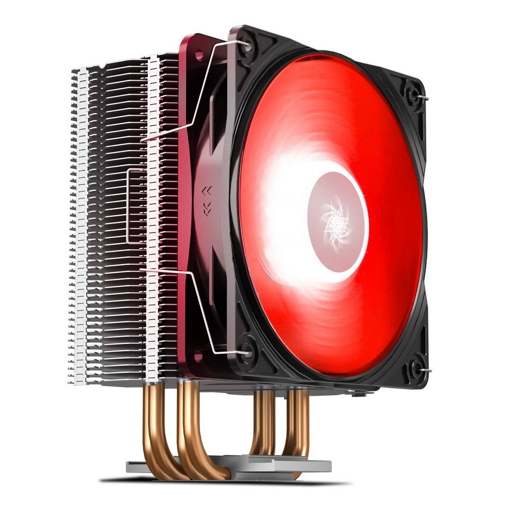 Кулер для процессора DEEPCOOL GAMMAXX 400 V2 Red серебристый, 120 мм, алюминий/медь, 1650 об/мин, 27