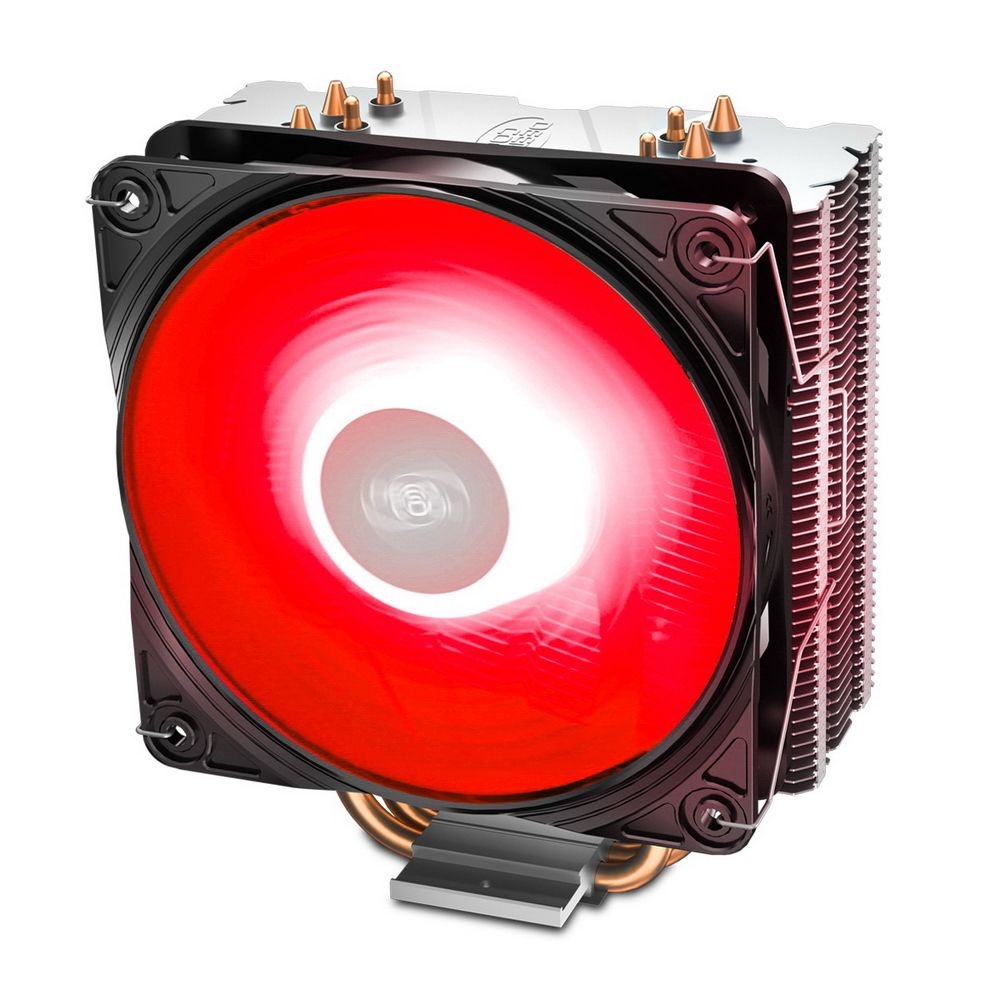 Кулер для процессора DEEPCOOL GAMMAXX 400 V2 Red серебристый, 120 мм, алюминий/медь, 1650 об/мин, 27