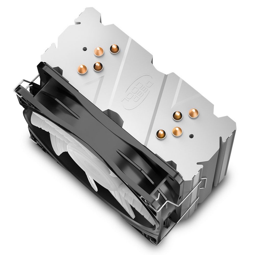 Кулер для процессора DEEPCOOL GAMMAXX 400 V2 Red серебристый, 120 мм, алюминий/медь, 1650 об/мин, 27