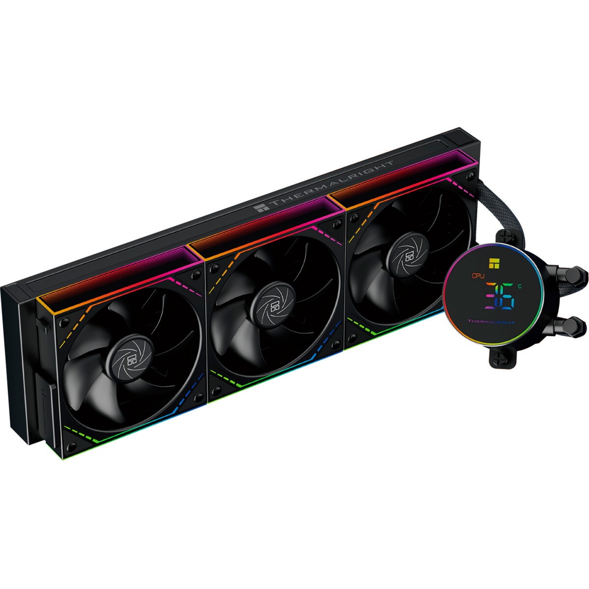Кулер с водяным охлаждением Formula V Line ICE JET GLOW 360 BK, 360mm, 3x120mm, ARGB fans, LGA115X/1