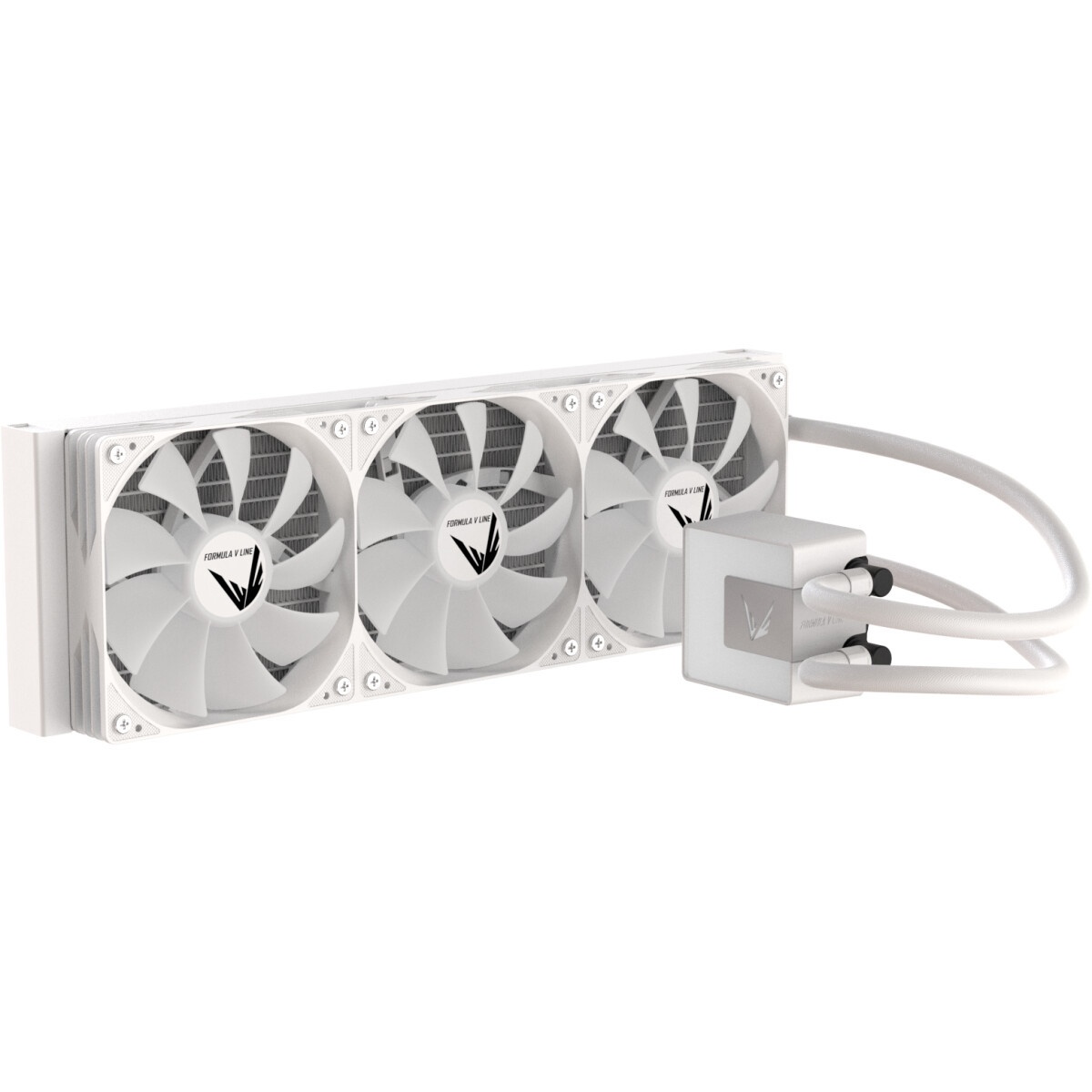 Кулер с водяным охлаждением Formula V Line ICE JET GLOW 360 WH, 360mm, 3x120mm, ARGB fans, LGA115X/1