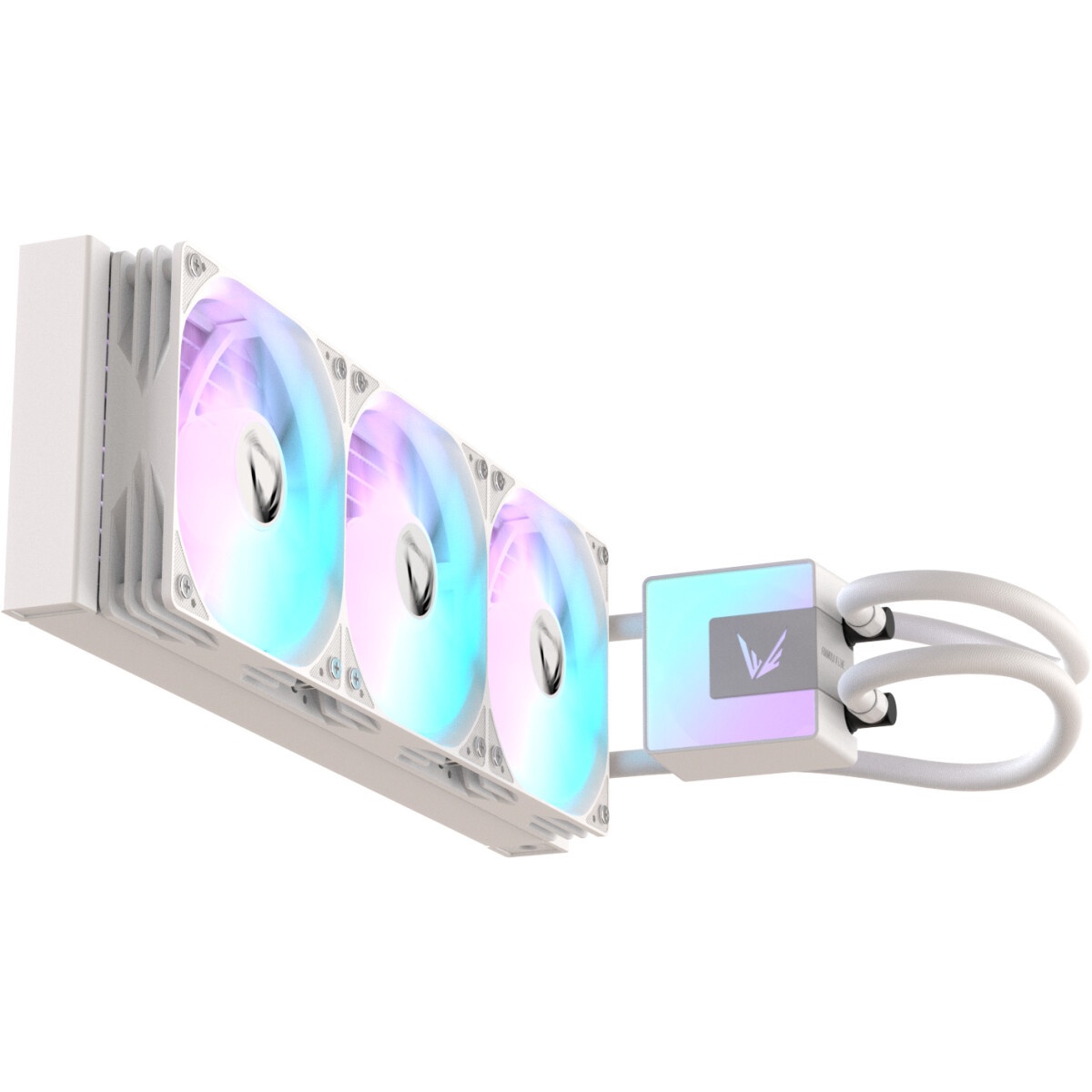 Кулер с водяным охлаждением Formula V Line ICE JET GLOW 360 WH, 360mm, 3x120mm, ARGB fans, LGA115X/1
