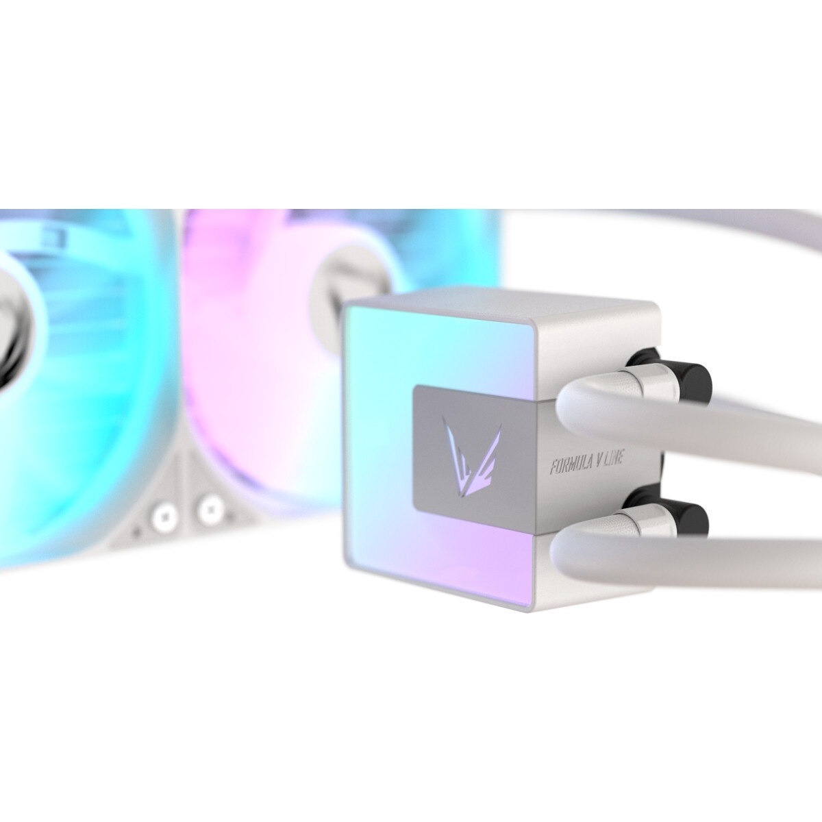 Кулер с водяным охлаждением Formula V Line ICE JET GLOW 360 WH, 360mm, 3x120mm, ARGB fans, LGA115X/1