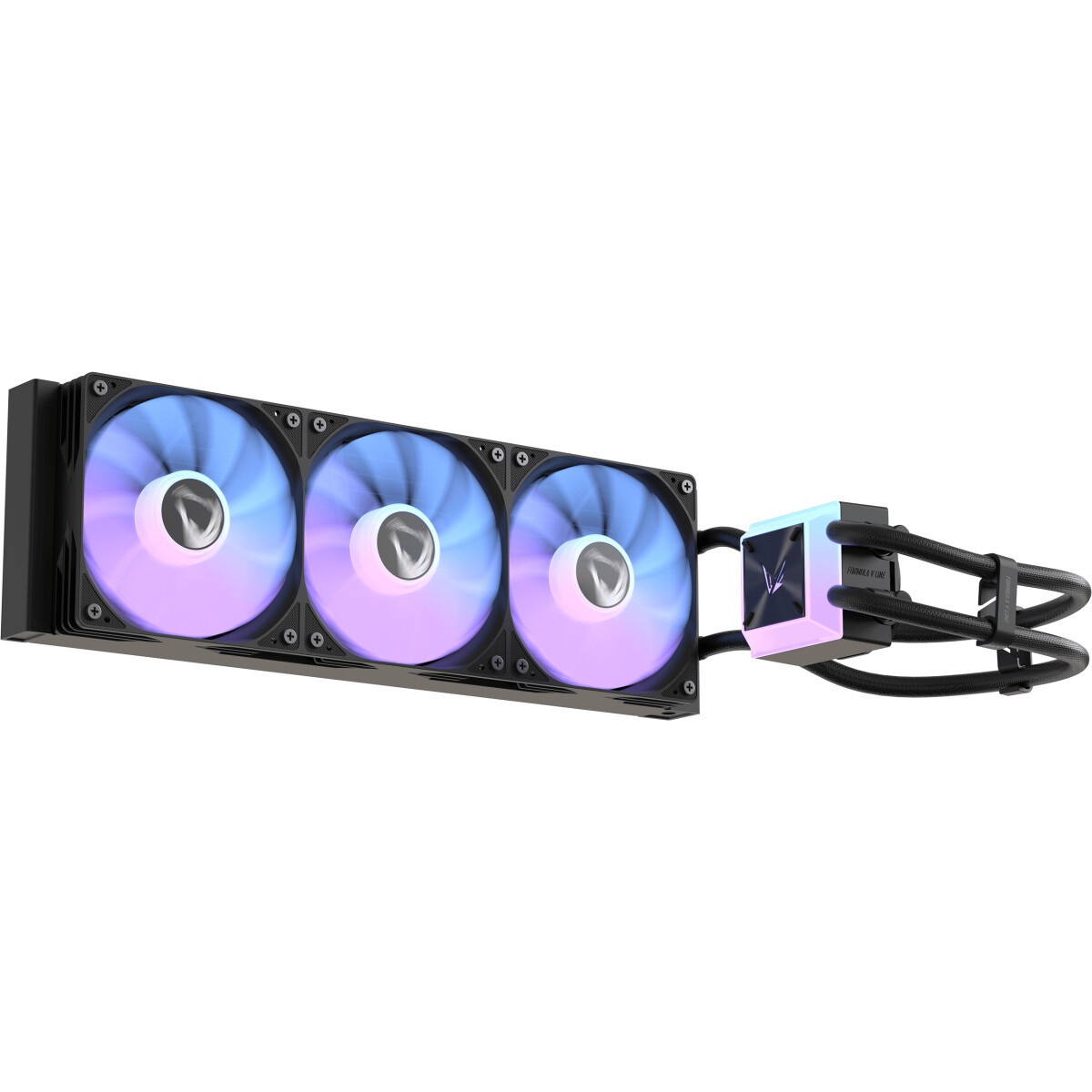Кулер с водяным охлаждением Formula V Line ICE JET GLOW 360 WH, 360mm, 3x120mm, ARGB fans, LGA115X/1