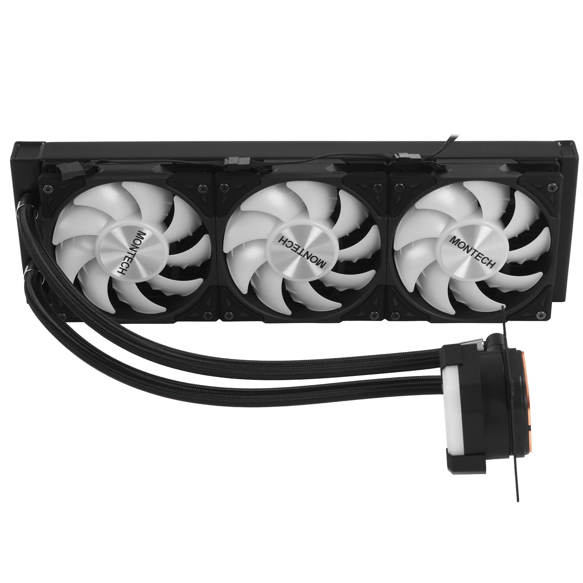 Система жидкостного охлаждения MONTECH HyperFlow 360 ARGB Soc-AM5/AM4/1151/1200/2066/1700 черный 4-p
