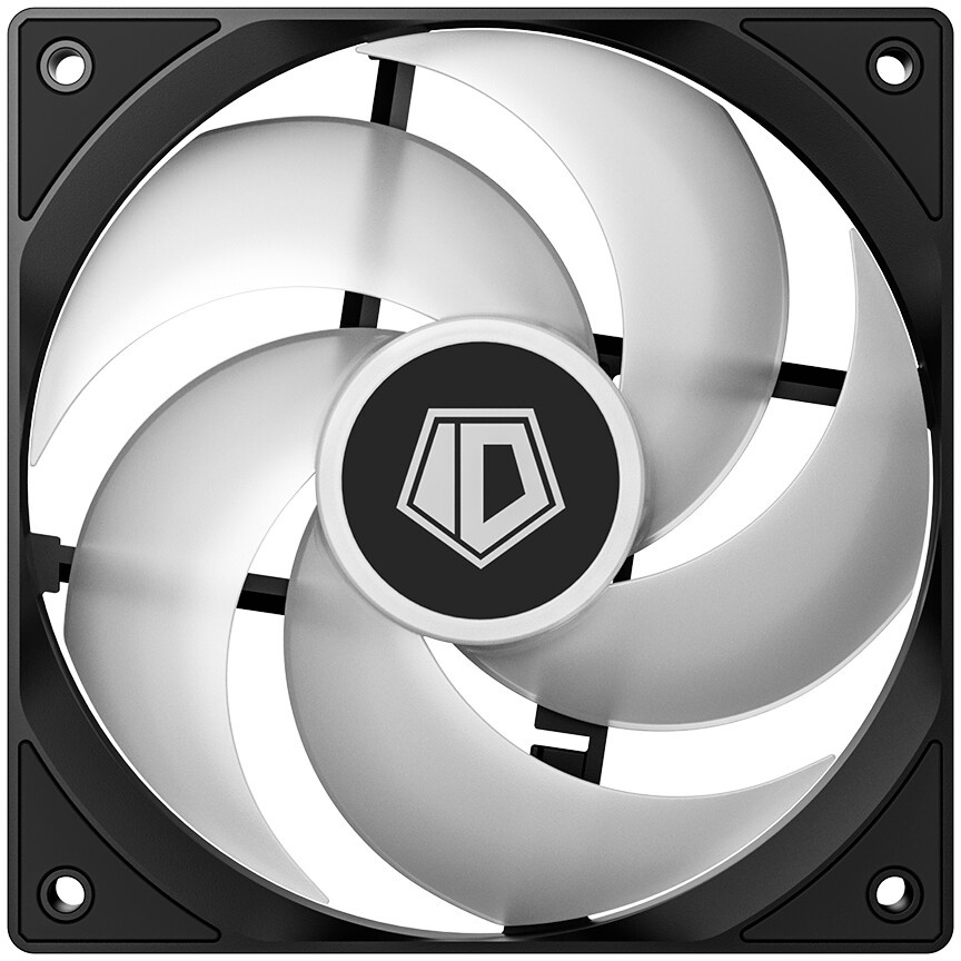 Кулер для процессора Eurocase 4PI120ARGB черный, 120 мм, алюминий/медь, 1800 об/мин, 36 дБ, 4 pin, 1