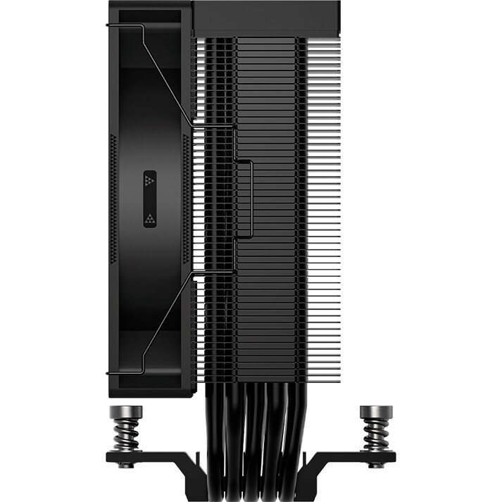 Кулер для процессора Eurocase 4PI120ARGB черный, 120 мм, алюминий/медь, 1800 об/мин, 36 дБ, 4 pin, 1