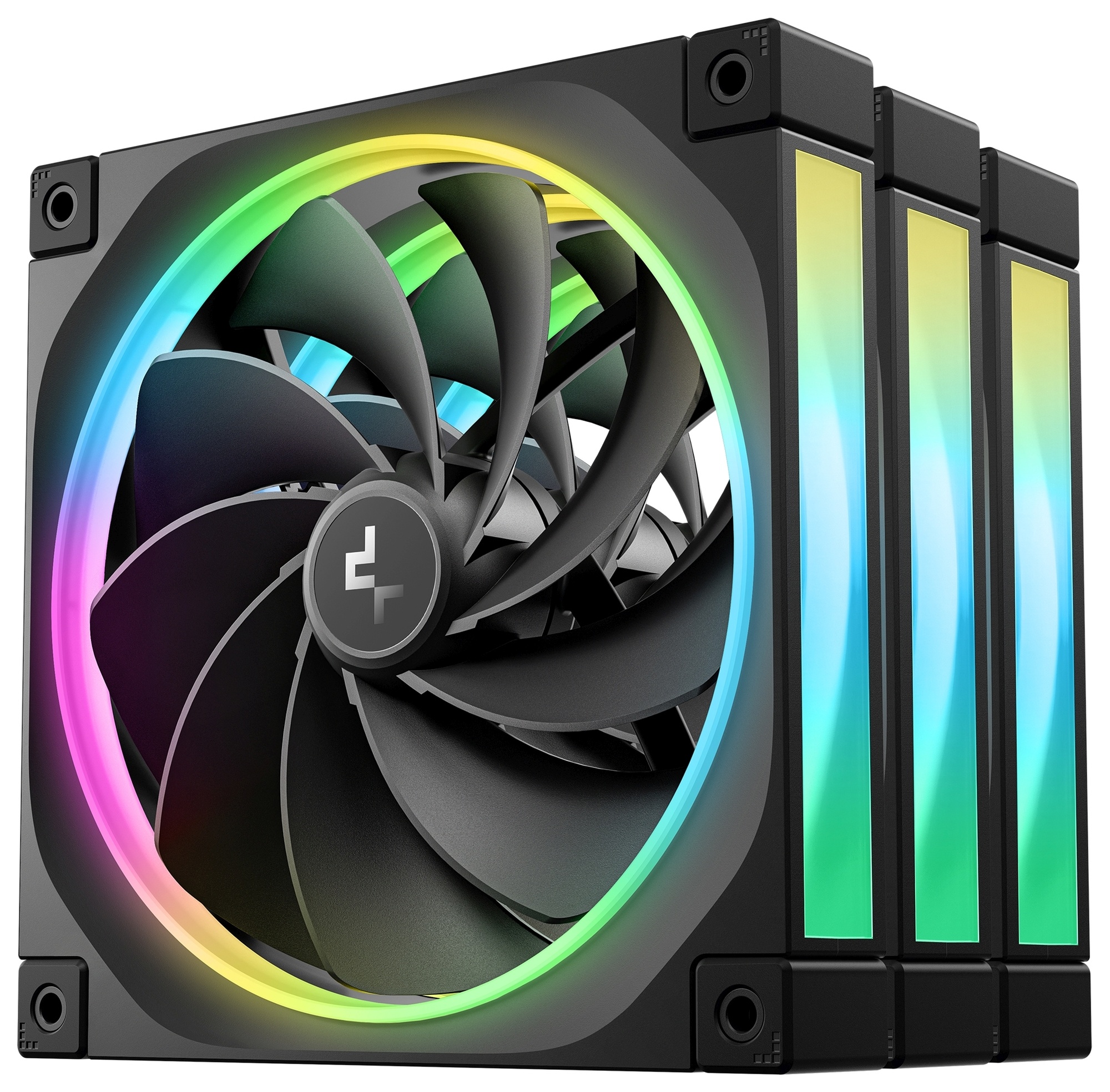 Вентилятор для корпуса Deepcool FL14R-3 IN 1 140mm, 500-1700rpm, 66.59CFM, 31.46dBa (3-pack)