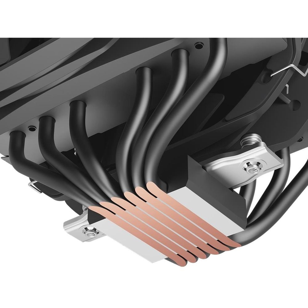 Кулер PCCooler K6 BK S115X/1200/1700/AM4/AM5 (20 шт/кор, TDP 240W, 130мм PWM FAN, 6 тепловых трубок