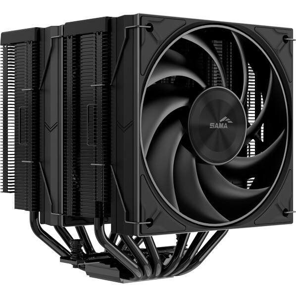 Кулер для процессора SAMA A60B (265W, 4-pin PWM, 156.5mm, 6x6mm, 2x120мм, 78CFM, 29dBA, 2200RPM, S: