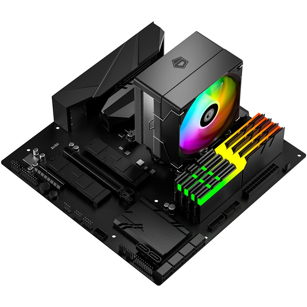 Кулер для процессора SAMA CPU Cooler SAMA X40L WH (220W, 4-pin PWM, 133.5mm, 4x6mm, ARGB, 1x100mm, 5