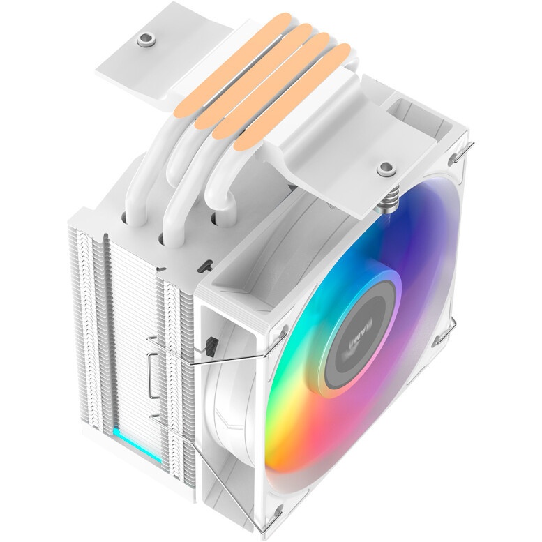 Кулер для процессора SAMA CPU Cooler SAMA X40L WH (220W, 4-pin PWM, 133.5mm, 4x6mm, ARGB, 1x100mm, 5