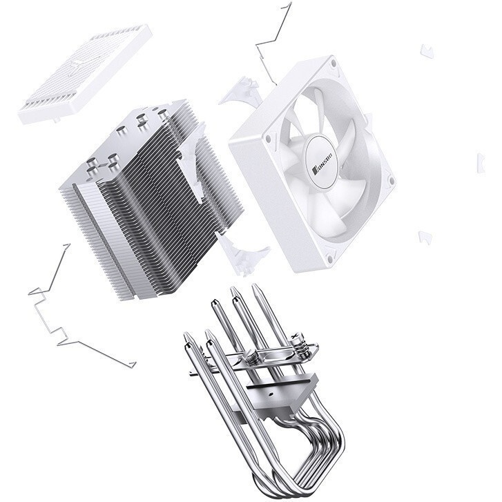 Кулер для процессора SAMA CPU Cooler SAMA X20 (110W, 4-pin PWM, 123mm, 2x6mm, RGB, 1x92mm, 54.6CFM,