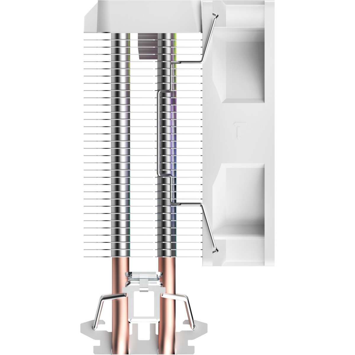 Кулер для процессора SAMA CPU Cooler SAMA X20 (110W, 4-pin PWM, 123mm, 2x6mm, RGB, 1x92mm, 54.6CFM,