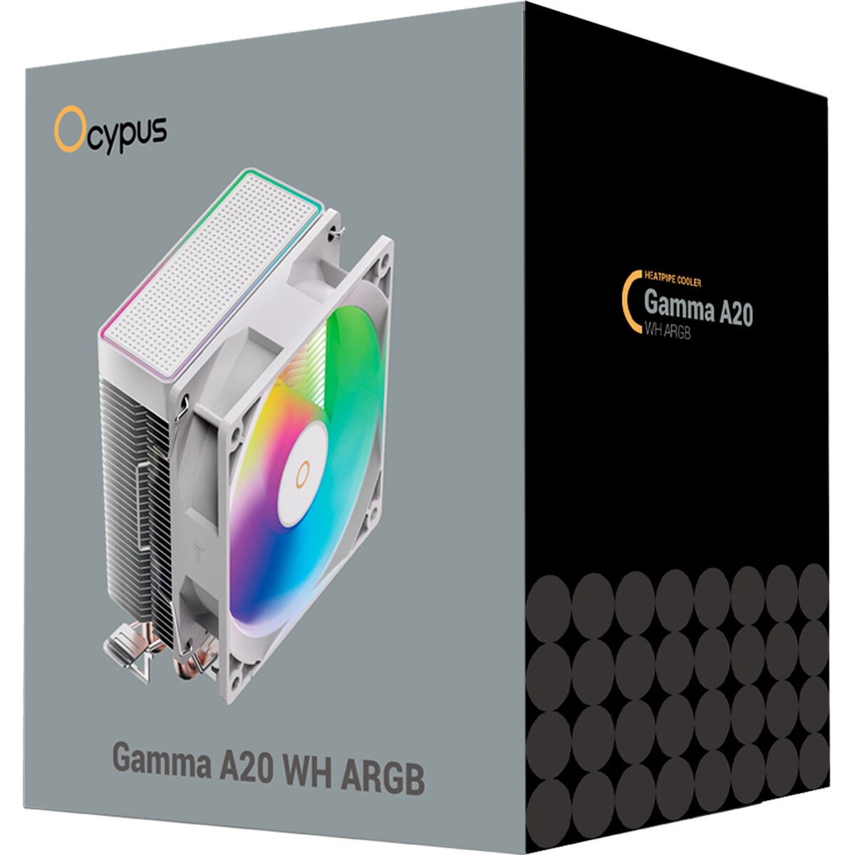 Кулер для процессора SAMA CPU Cooler SAMA X20 (110W, 4-pin PWM, 123mm, 2x6mm, RGB, 1x92mm, 54.6CFM,