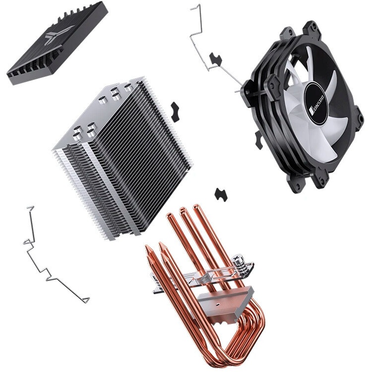 Кулер для процессора SAMA CPU Cooler SAMA X20 (110W, 4-pin PWM, 123mm, 2x6mm, RGB, 1x92mm, 54.6CFM,