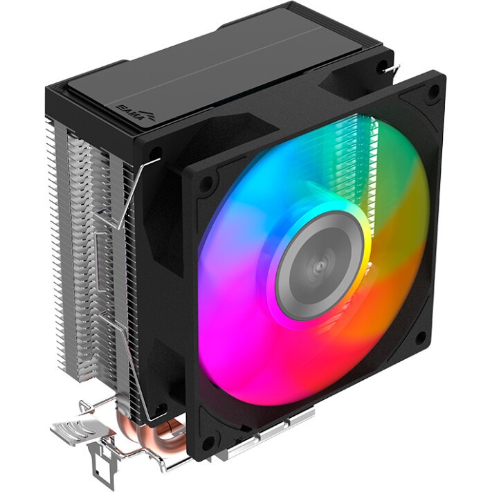 Кулер для процессора SAMA CPU Cooler SAMA X20 (110W, 4-pin PWM, 123mm, 2x6mm, RGB, 1x92mm, 54.6CFM,