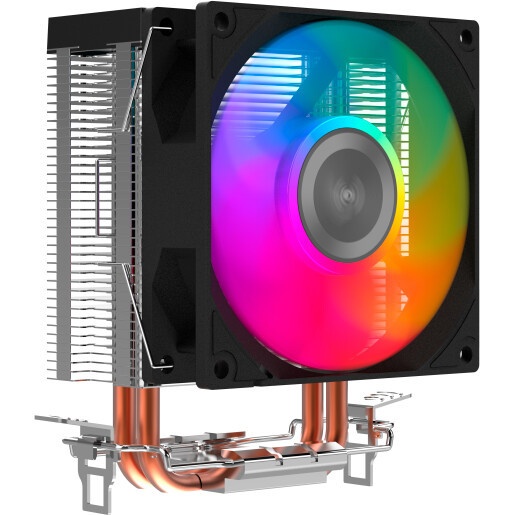 Кулер для процессора SAMA CPU Cooler SAMA X20 (110W, 4-pin PWM, 123mm, 2x6mm, RGB, 1x92mm, 54.6CFM,
