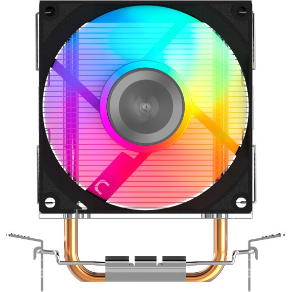 Кулер для процессора SAMA CPU Cooler SAMA X20 (110W, 4-pin PWM, 123mm, 2x6mm, RGB, 1x92mm, 54.6CFM,