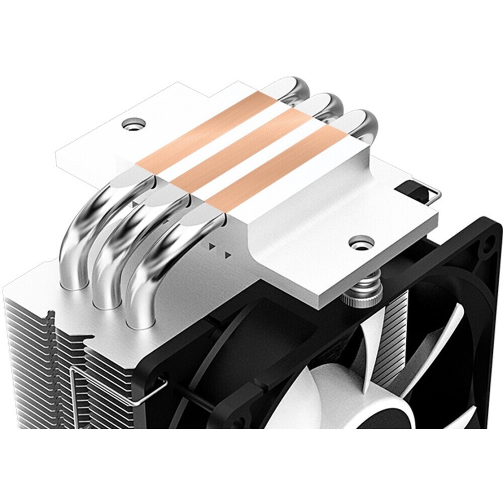 Кулер для процессора SAMA CPU Cooler SAMA X20 (110W, 4-pin PWM, 123mm, 2x6mm, RGB, 1x92mm, 54.6CFM,