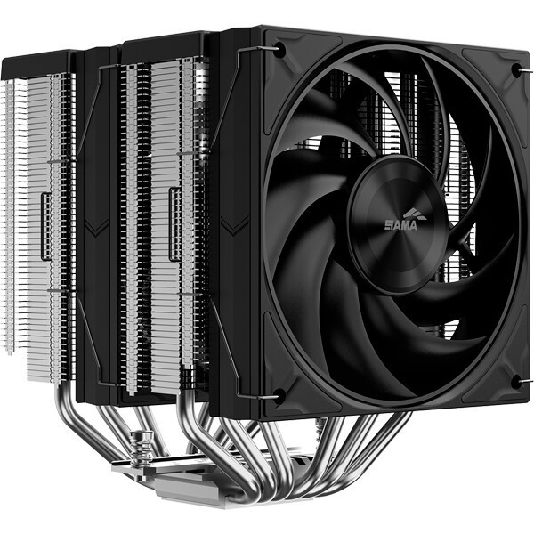 Кулер для процессора SAMA CPU Cooler SAMA U60 (190W, 4-pin PWM, 67mm, 6x6mm, 1x120mm, 61.51CFM, 36.4