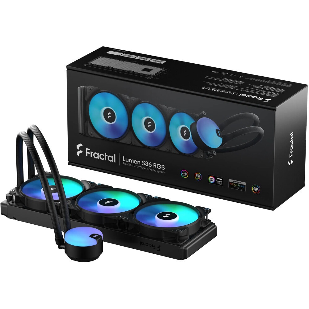 Система жидкостного охлаждения для ПК/ Water Cooling System Fractal Design Lumen S36 V2 RGB (200W, 3