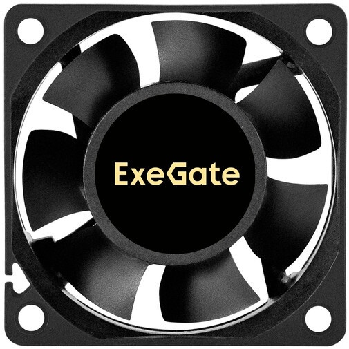 Вентилятор 12В DC ExeGate EX06025B2P (60x60x25 мм, 2-Ball (двойной шарикоподшипник), 2pin, 3500RPM,