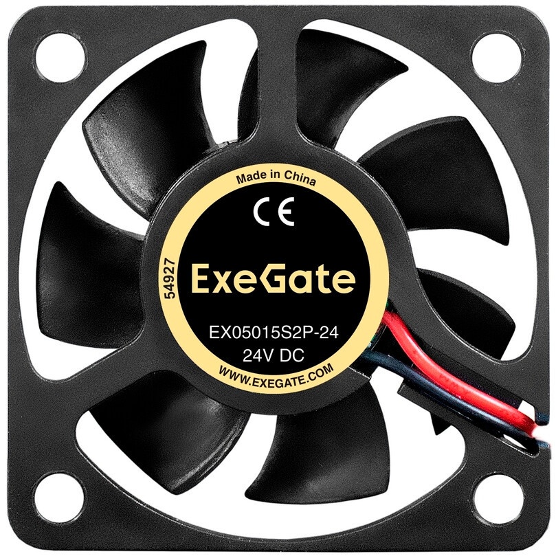 Вентилятор 12В DC ExeGate ExtraSilent ES05010S2P (50x50x10 мм, Sleeve bearing (подшипник скольжения)