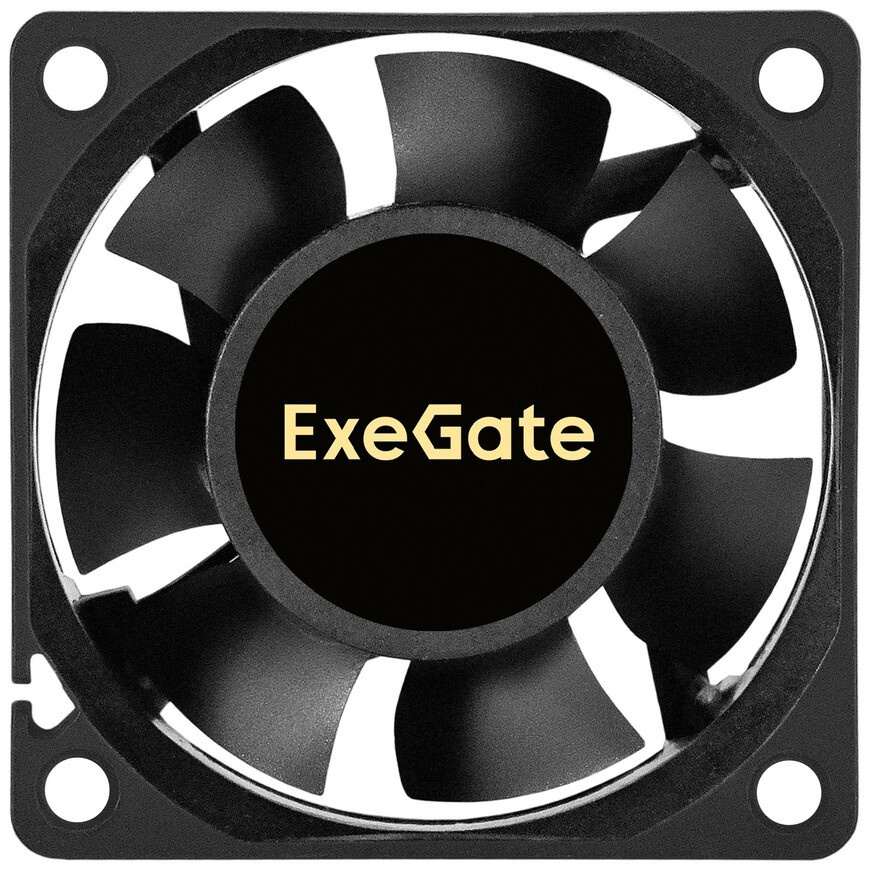 Вентилятор 12В DC ExeGate ExtraSilent ES06025B2P (60x60x25 мм, 2-Ball (двойной шарикоподшипник), 2pi