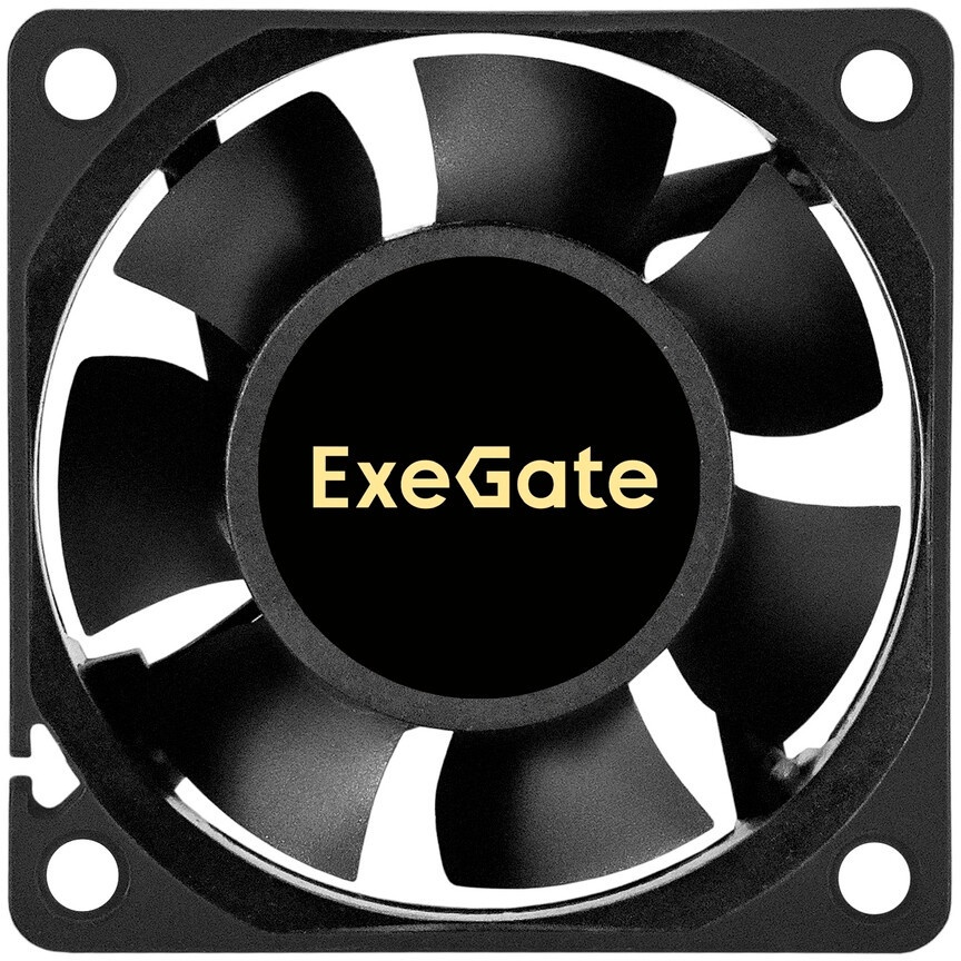Вентилятор 12В DC ExeGate ExtraSilent ES06025B2P (60x60x25 мм, 2-Ball (двойной шарикоподшипник), 2pi