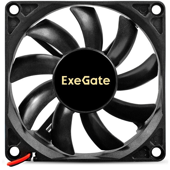 Вентилятор 12В DC ExeGate ExtraSilent ES08025H2P (80x80x25 мм, Hydraulic bearing (гидродинамический)
