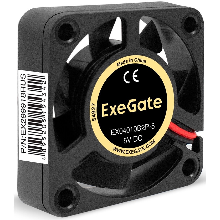 Вентилятор 24В DC ExeGate EX04020S2P-24 (40x40x20 мм, Sleeve bearing (подшипник скольжения), 2pin, 7