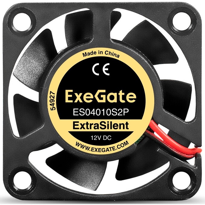 Вентилятор 24В DC ExeGate EX04020S2P-24 (40x40x20 мм, Sleeve bearing (подшипник скольжения), 2pin, 7