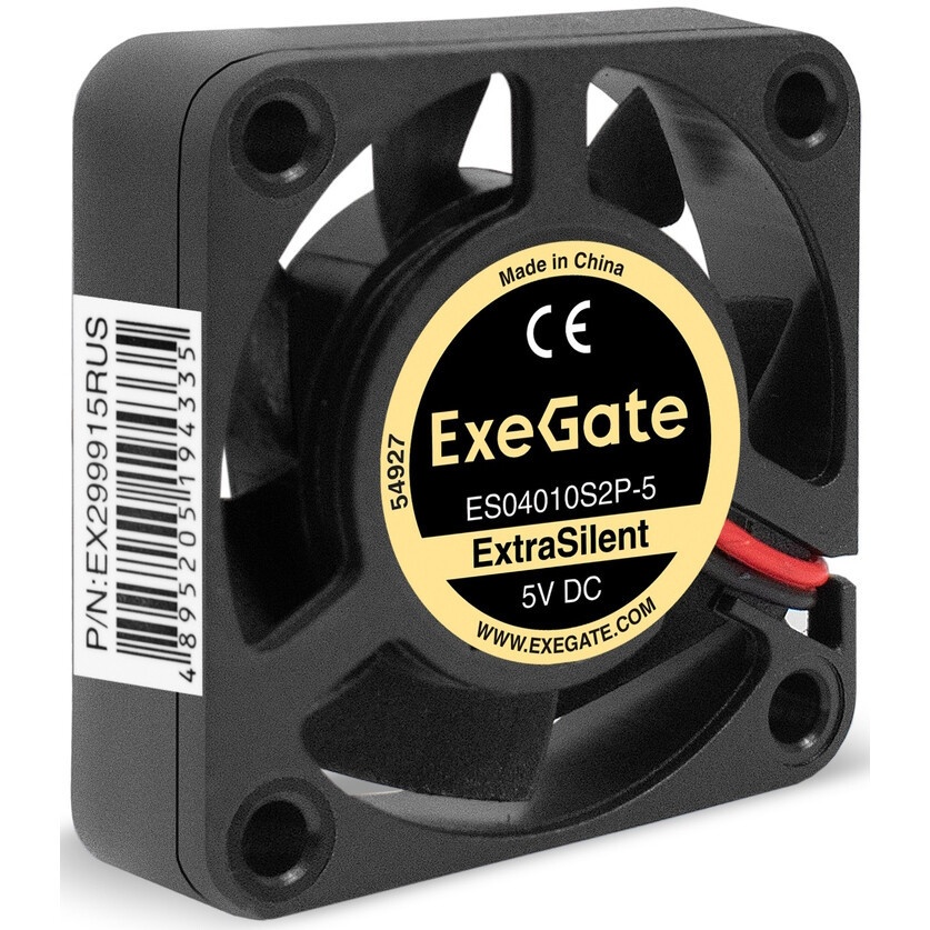 Вентилятор 24В DC ExeGate EX04020S2P-24 (40x40x20 мм, Sleeve bearing (подшипник скольжения), 2pin, 7